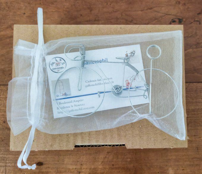 Vélo miniature porte-photo ou porte-carte 